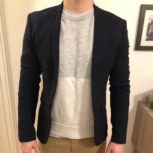 H&M Slim Fit Navy Blazer